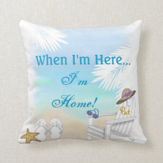 COUSSIN PLAGE PERSONNALISÉE PILLOWGIFT POUR L'AMANT DE