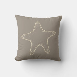 Coussin Plage Starfish Coral de mer Jeter Décor Cadeau