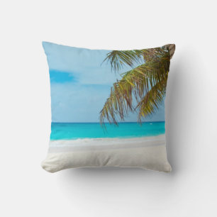 Coussin Plage tropicale Turquoise