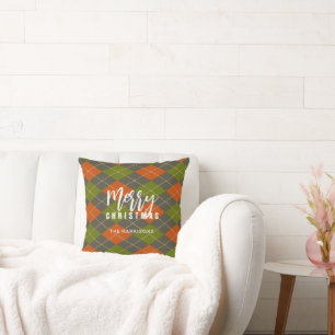 Coussin Plaid de fête de Noël Personnalisé