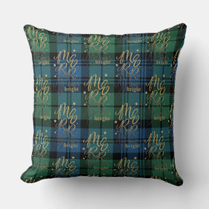 Coussin Plaid Rustic Campbell Merry et Bright Tartan
