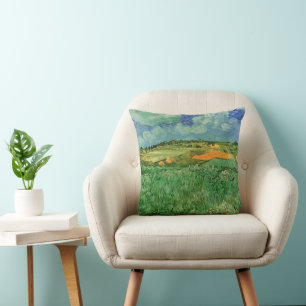 Coussin Plaine près d'Auvers de Vincent van Gogh