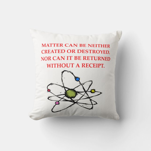 Coussin plaisanterie de physique (Recto)