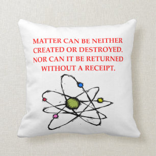 Coussin plaisanterie de physique