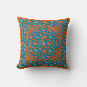 Coussin Plaisir coloré Poisson nager dans la mer