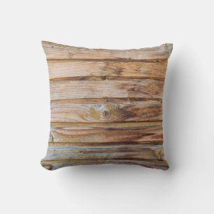 Coussin Plancher Arrière - plan Vintage En Bois Clair. Hor