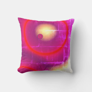 Coussin Planètes rouges roses solaires Cercles Astronomie 