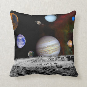 Coussin Planètes solaires de système d'espace