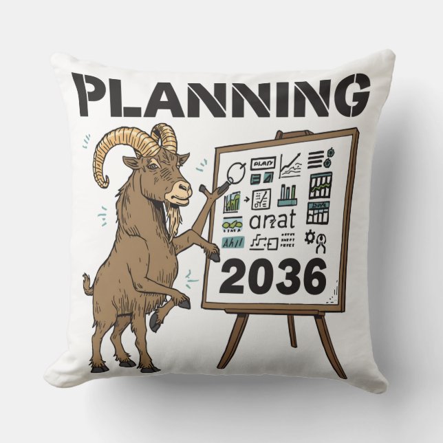 Coussin Planification Capricorne Planche Zodiaque Graphiqu (Recto)