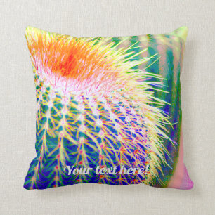 Coussin Plante Blue Prickly Cactus