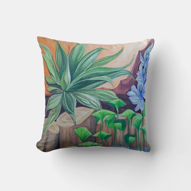 Coussin Plante Pond Party (Recto)