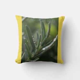 Coussin Plante vert