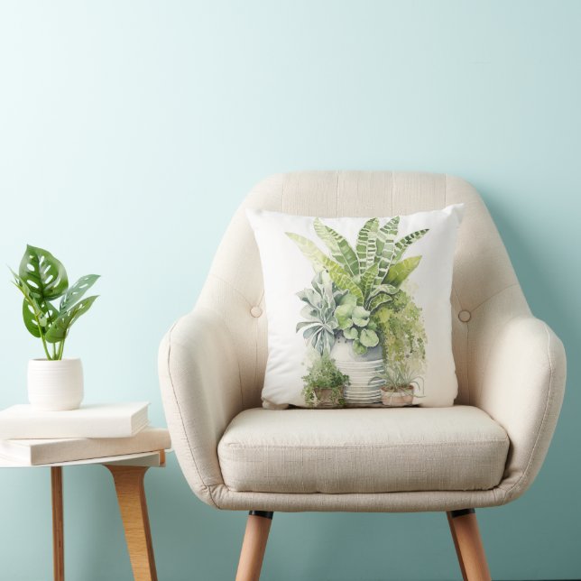 Coussin Plantes d'intérieur (Chaise)