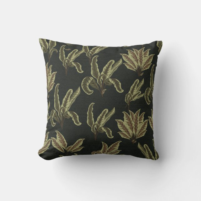 Coussin Plantes en pot vintage (Recto)
