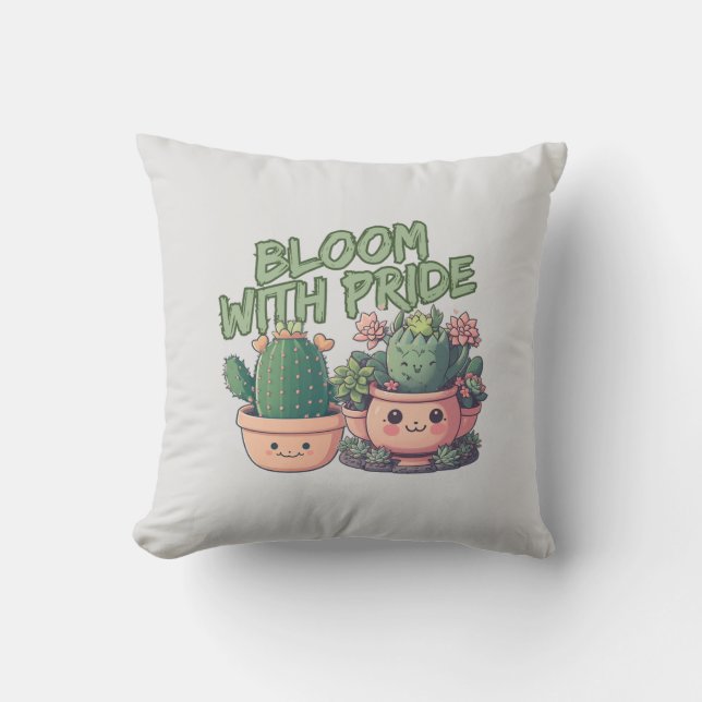 Coussin Plantes succulents (Recto)