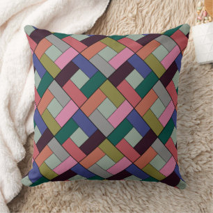 Coussin Plaque de carrosserie géométrique en tôle multicol
