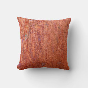 Coussin Plaque métallique rouillée gravée par corrosionabs