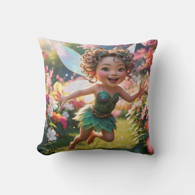 Coussin Plein de fée du bonheur (Recto)
