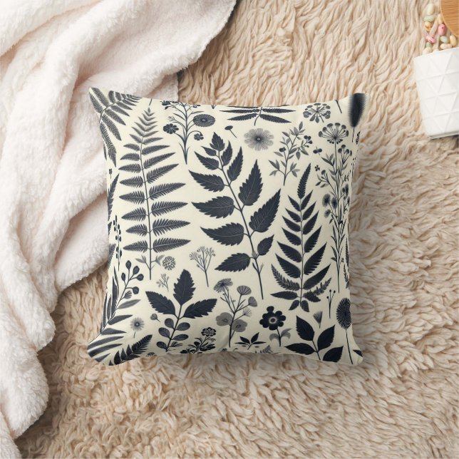Coussin plein d'herbe et d'arbres (Couverture)