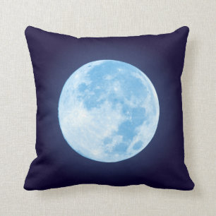 Coussin Pleine lune bleue