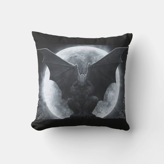 Coussin Pleine lune Gargoyle (Recto)