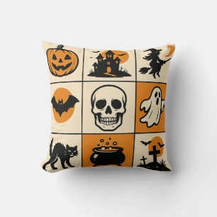 Coussin pliow Halloween avec diverses images