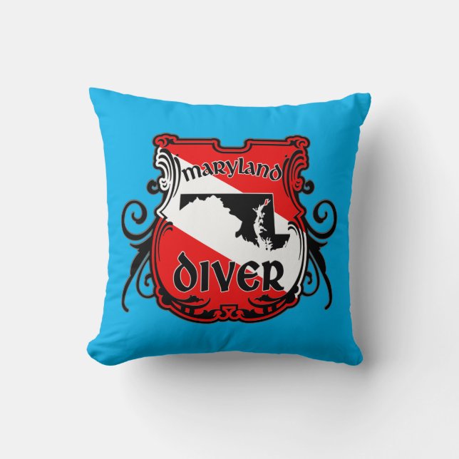 Coussin Plongeur du Maryland (Recto)