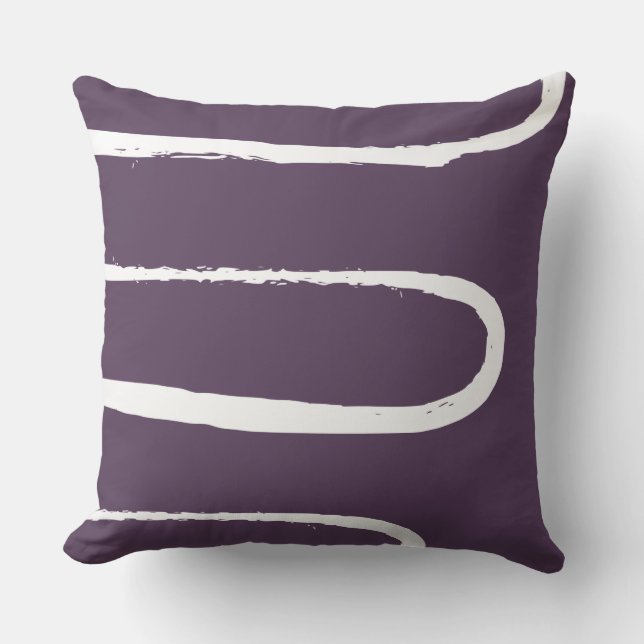 Coussin Plum à vague violet (Recto)