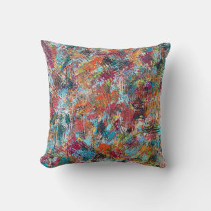 Coussin Plum Crazy 16 x 16 Poly Throw Pillow