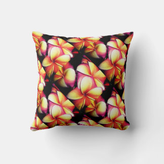 Coussin Plumeria des fleurs tropicales