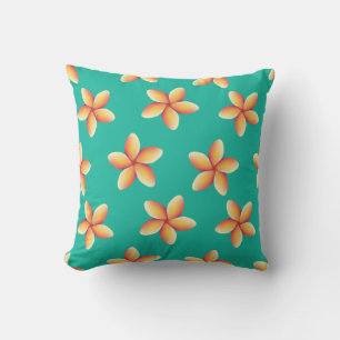 Coussin Plumeria, Fleur, Hawaii, Floral Print,