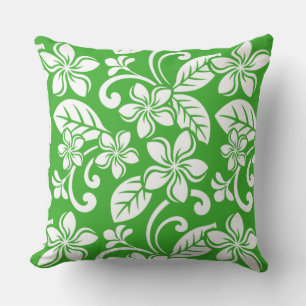 COUSSIN PLUMÉRIE DE L'ÎLE (VERT DE CITRUS)