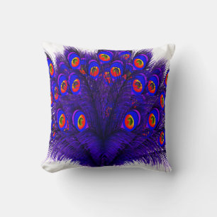 Coussin Plumes de paon