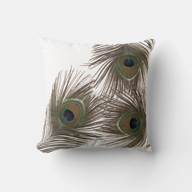 Coussin Plumes de paon (Recto)