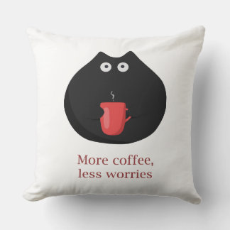 Coussin plus de café, moins de soucis