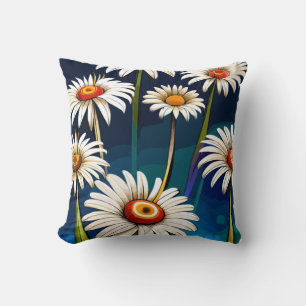 Coussin Plus de marguerites : Plaisirs floraux et joie