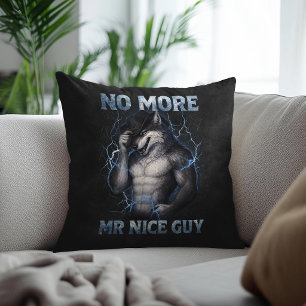 Coussin Plus de Monsieur Gentil Mec Drôle de Mème de Loup
