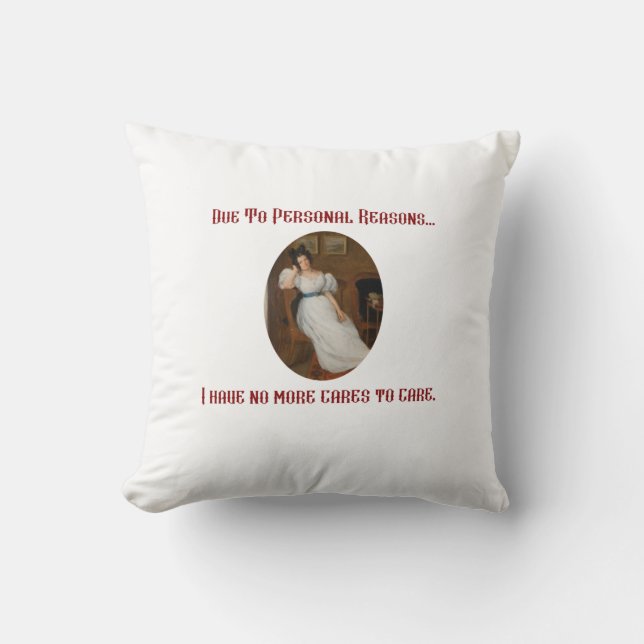 Coussin Plus de soucis  (Recto)