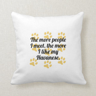 Coussin Plus j'aime mon Havanese