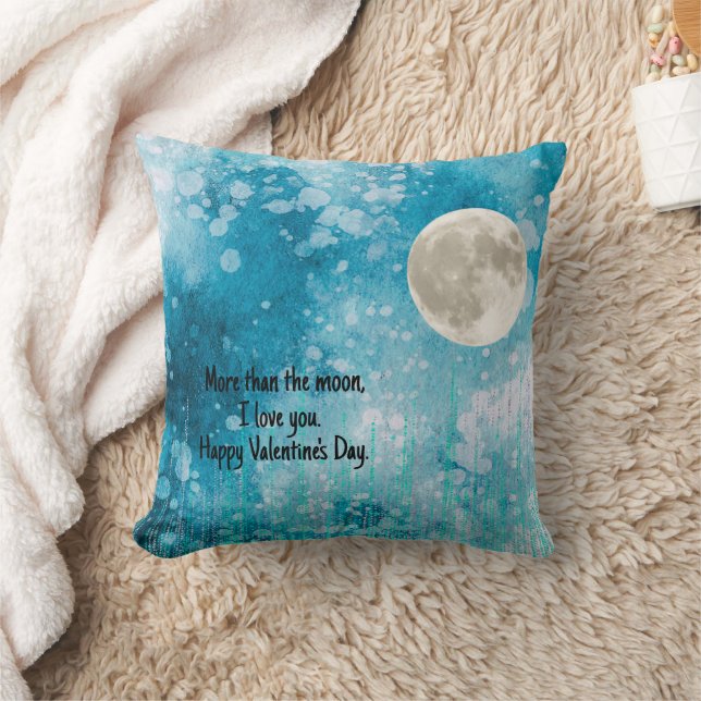 Coussin Plus que la Lune, je t'aime (Couverture)