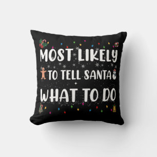 Coussin Plus susceptible de Dire à Père Noël quoi faire Dr