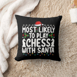 Coussin Plus susceptible de jouer aux échecs avec Santa No