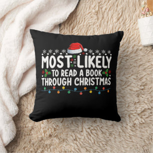 Coussin Plus susceptible de lire un livre jusqu'à Noël