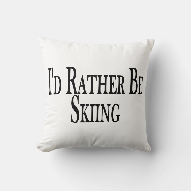 Coussin Plutôt skie (Recto)