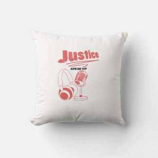 Coussin Podcast pour Justice