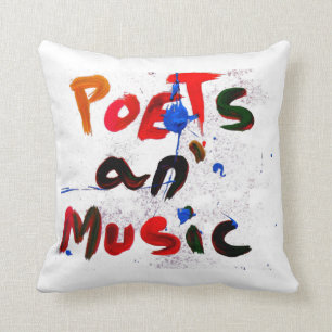 Coussin poètes et musique