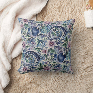 Coussin Poinsettia Abstrait Hiver Sauvage