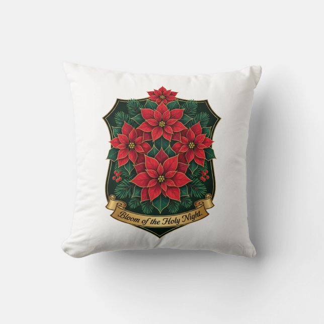 Coussin Poinsettia Crest T-Shirt (Recto)