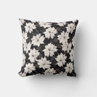 poinsettia noir et blanc chic