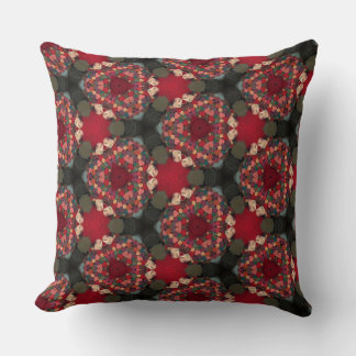Coussin Poinsietta Trifecta Abstract Design.ll